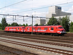 Motorpost 3034 en 3033 als BB 21  ERTMS-testtrain in Sittard.