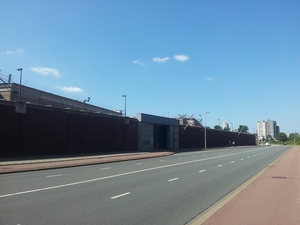 Mag er niet in shit. ? bij Scheveningen Gevangenis.