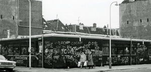 Hoek Jacob van Campenplein, jongerencentrum ' 't Honk'.1985