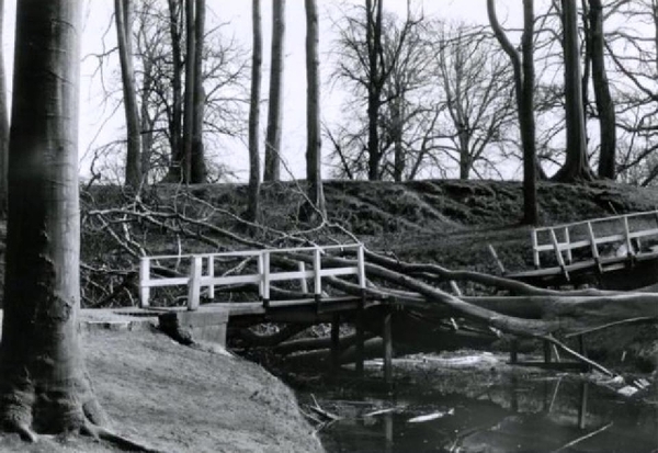 1973 Wassenaar, Clingendael, stormschade in het park na de orkaan