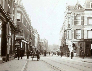 Prinsestraat hoek Molenstraat,richting Prinsessewal 1908