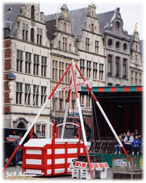 Antwerpen, Jef-A., De Grote Markt, Weegschaal Sint Jan.