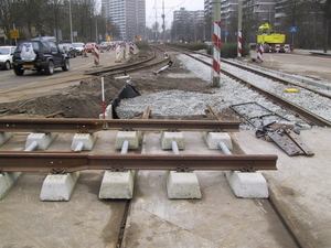 Nieuwe Railsen Leidschendam 18-01-2003