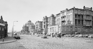 1974 Gevers Deynootweg met zicht op het Kurhaus