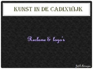 Kunst in de Cadixwijk Reclame & logo’s.