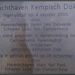 Gedenkplaat jachthaven Kempischdok.