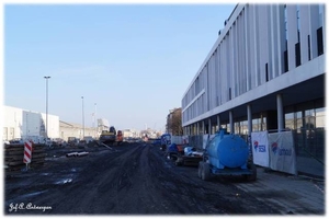 Zuidelijk straatzicht  Kattendijkdok Oostkaai.