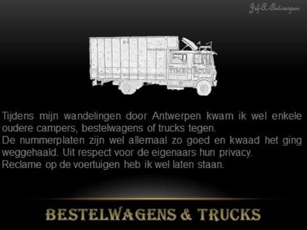 Antwerpen, Old-Timmers, Trucks, Bestelwagens
