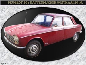 Peugeot 204 Kattendijkdok Oostkaai 2016.