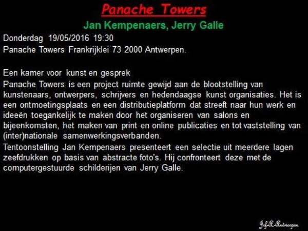 Antwerp Art Weekend, Panache Towers,