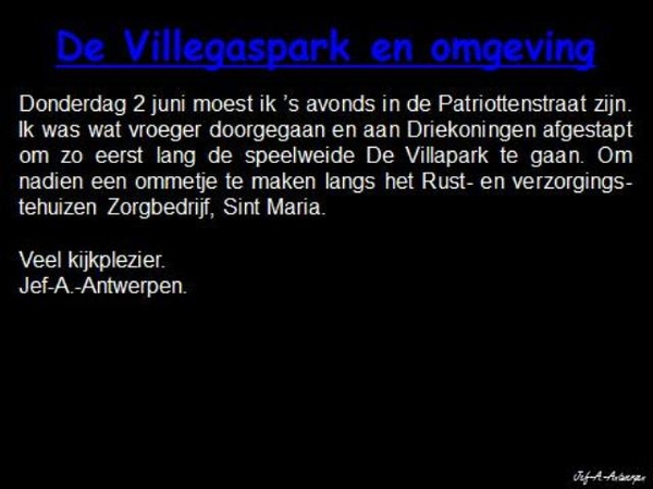 Antwerpen, Berchem, Villegaspark,