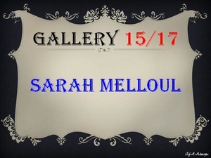 Gallery 15/17, Sarah Melloul.