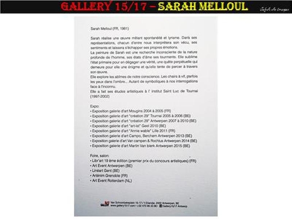 Antwerpen, Vernisagge, Gallery 15/17, Sarah Melloul,
