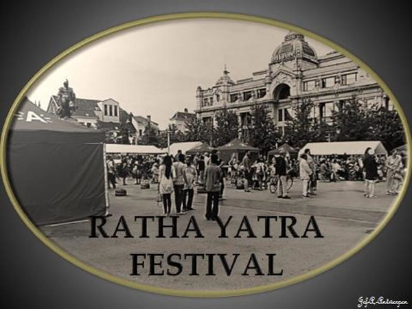 Antwerpen, Groenplaats, Ratha Yatra festival, Hare Krishna