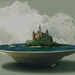 Castle on a dish