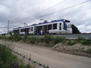 Randstadrail tussen Javalaan en halte Seghwaert. 27-06-2006