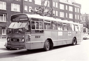 238, lijn 53, Stationsplein Schiedam, 1974