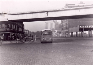 602 (ex HTM-317), lijn 30, Brede Hilledijk, 1967