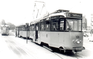 101, lijn 4, Koemarkt Schiedam, 5-6-1959 (foto C. Fijma)