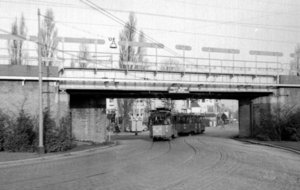 105, lijn 14, Bergweg, 13-12-1956 (foto J. Oerlemans)