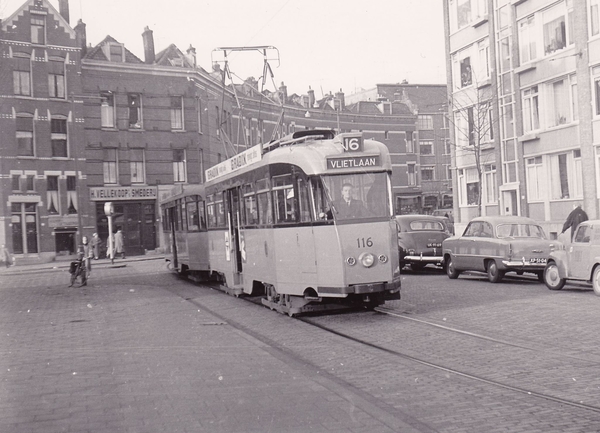 116, lijn 16, Weteringstraat, 22-12-1957