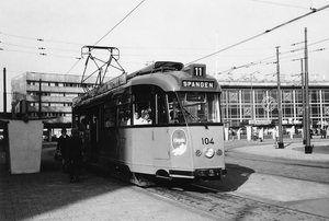104, lijn 11, Stationsplein, 20-10-1969