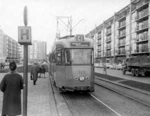 123, lijn 4, Mariniersweg, 28-2-1961 (T. van Eijsden)