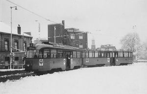 133, lijn 4, Koemarkt Schiedam, 13-2-1955 (E.J. Bouwman)