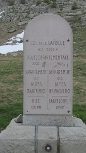 top van Col de la Cayolle