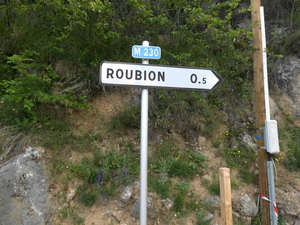Weg naar Roubion
