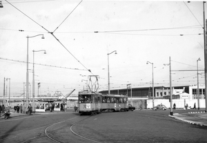302, lijn 16, Hofplein, 24-11-1957 (foto H. Kaper)