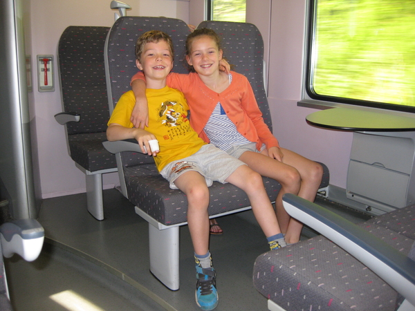 17) Op de trein naar Ecopark Doornik op 05 juli