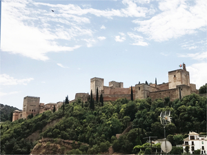 Granada Alhambra fort (Rode Paleis)