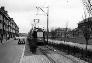 2, lijn 9, Lange Hilleweg, 2-3-1958 (J. Oerlemans)