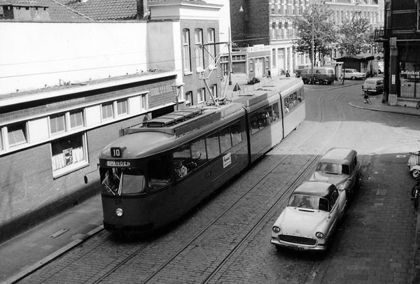 371, lijn 10, Havenstraat, 9-5-1965 (foto H. van Meel)