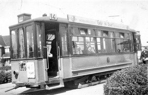 Aanhangrijtuig 1359, lijn 14, Molenlaan, 1948