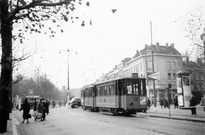 Aanhangrijtuig 1367, lijn 4, Goudschesingel, 2-11-1939 (foto H. S