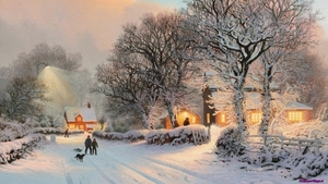 village-in-winter-painting_269471855