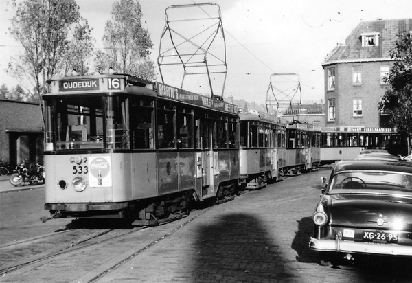 533, lijn 16, Spartastraat, 20-10-1957 (J. Oerlemans)