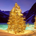 hd-achtergrond-met-verlichte-kerstbomen-in-de-sneeuw