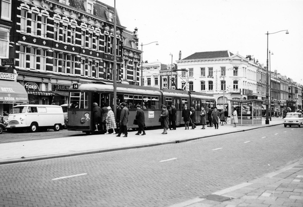 373, lijn 14, Nieuwe Binnenweg, 4-9-1965 (foto E.J. Bouwman)