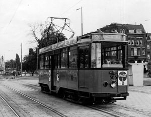 505, lijn 9, Kruisplein, 27-5-1961 (T. van Eijsden)