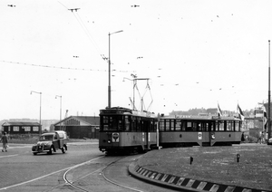 511, inrukkende lijn 16, Oostplein, 15-5-1960 (H. Kaper)