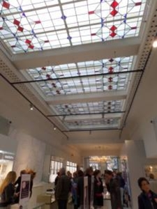 Glas in lood plafond V&D Leiden