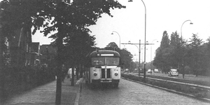 1960. Bus 40 op de parkweg