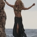 Shakira - wearing a bikini top on the set of a commercial in Spai