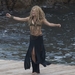 Shakira - wearing a bikini top on the set of a commercial in Spai