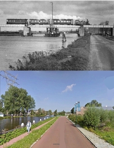 Leiden Zijldijk de Haarlemmermeerspoorlijn die maar kort bestaan 