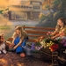 painting-girls-dog-collie-hd_371769172