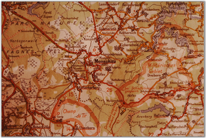 kaart van Monschau